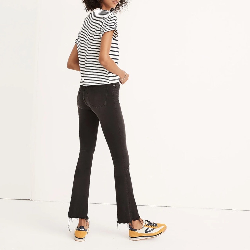 Madewell Cali Demi-Boot Jeans in Berkeley Black: Chewed-Hem Edition 23